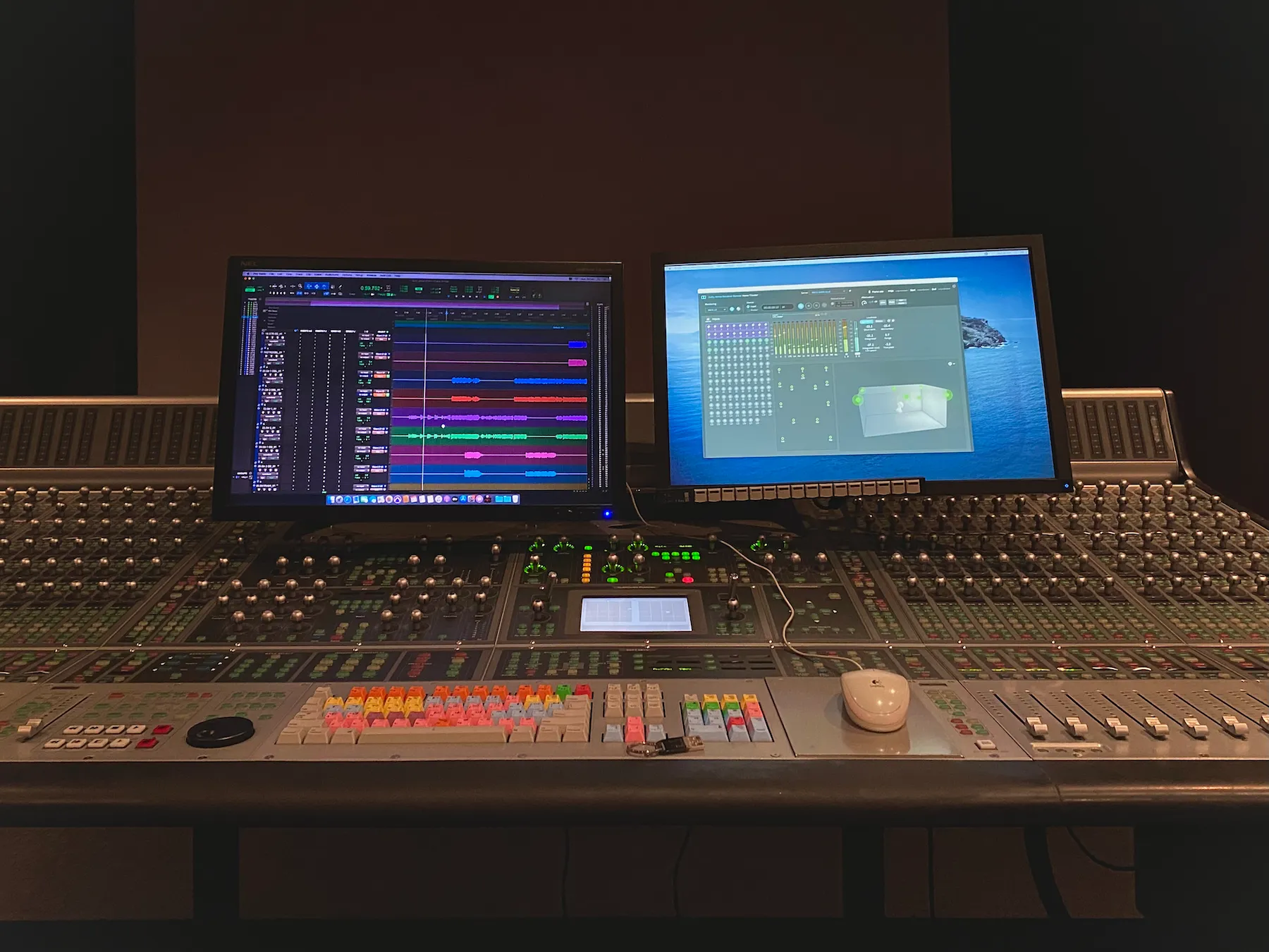Studio mixing setup