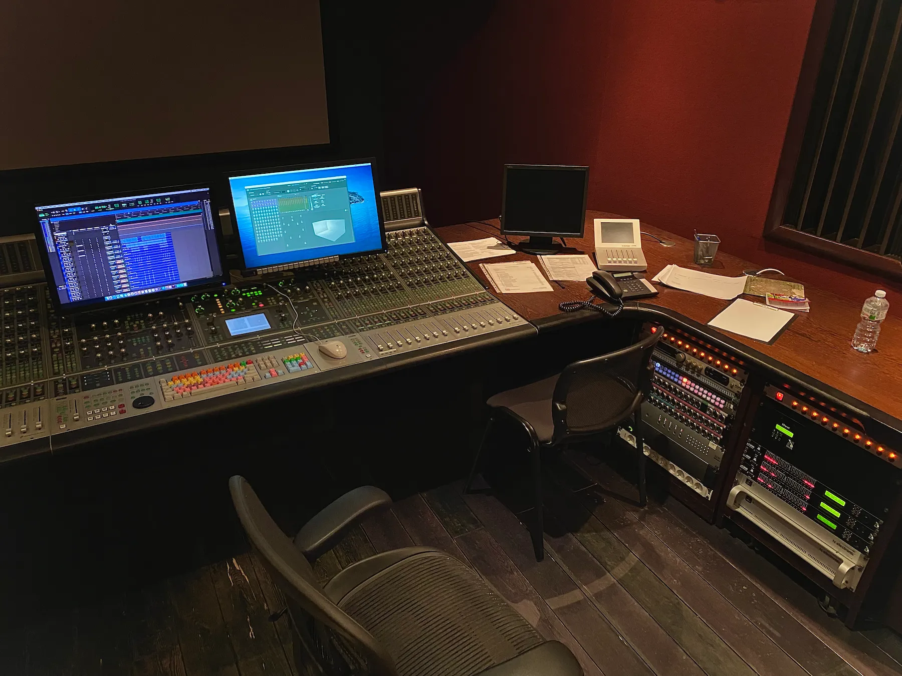 Studio mixing workspace